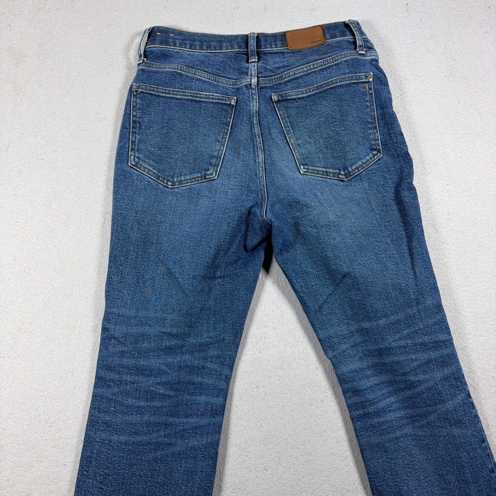 Madewell Slim Demi Boot Women 28 High Rise Stretch Blue Denim Jeans Minimalist - Picture 9 of 11
